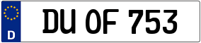 Truck License Plate